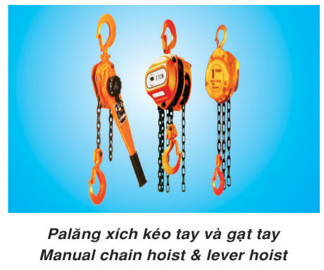 Palang xích kéo tay và gạt tay