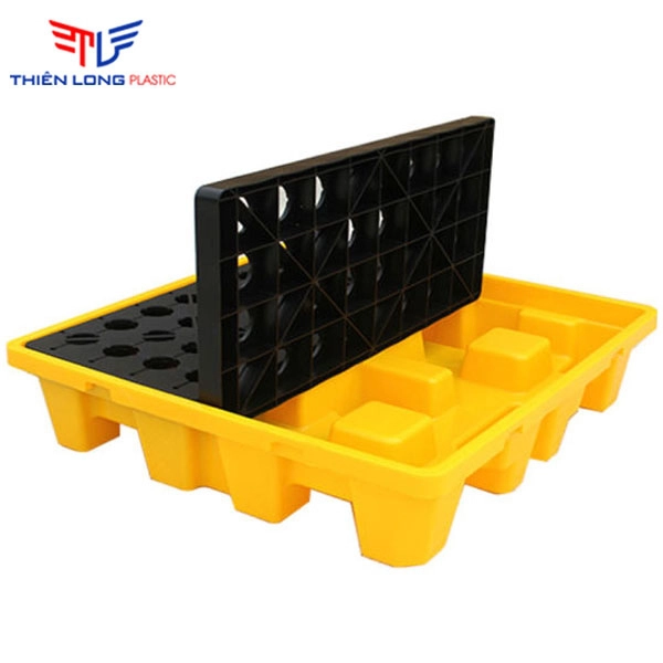 Pallet chống tràn dầu 4 phuy
