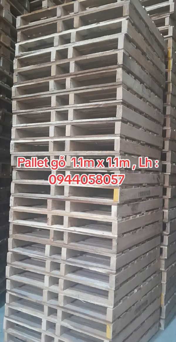 Pallet gỗ 1.1mx1.1m