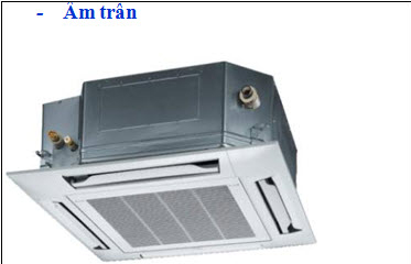 Máy lạnh Panasonic âm trần