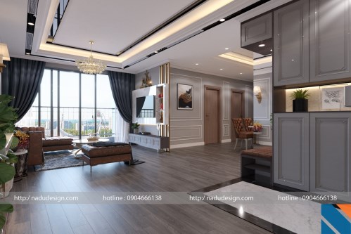 TK nội thất phong cách tân cổ điển