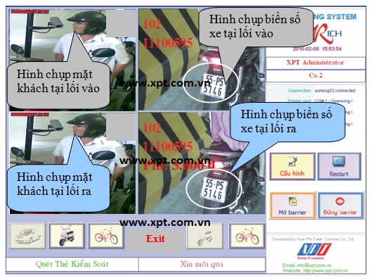 Phần mềm giữ xe thông minh