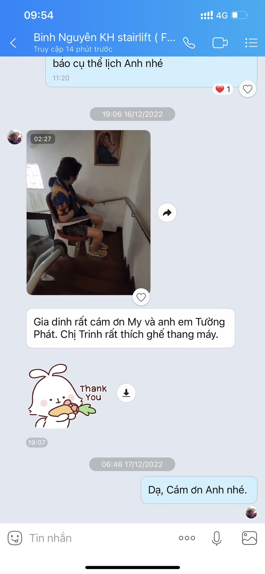 Phản hồi của khách hàng