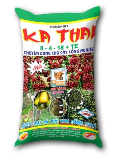 Phân khoáng KA THAI (8-4-18+TE) (Cây công nghiệp)