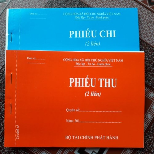Phiếu thu chi 2 liên