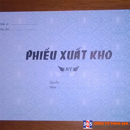 Phiếu xuất kho 2 liên dầy 13*19