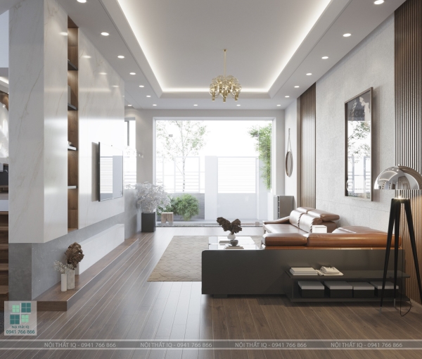 Thiết kế, thi công nội thất phòng khách