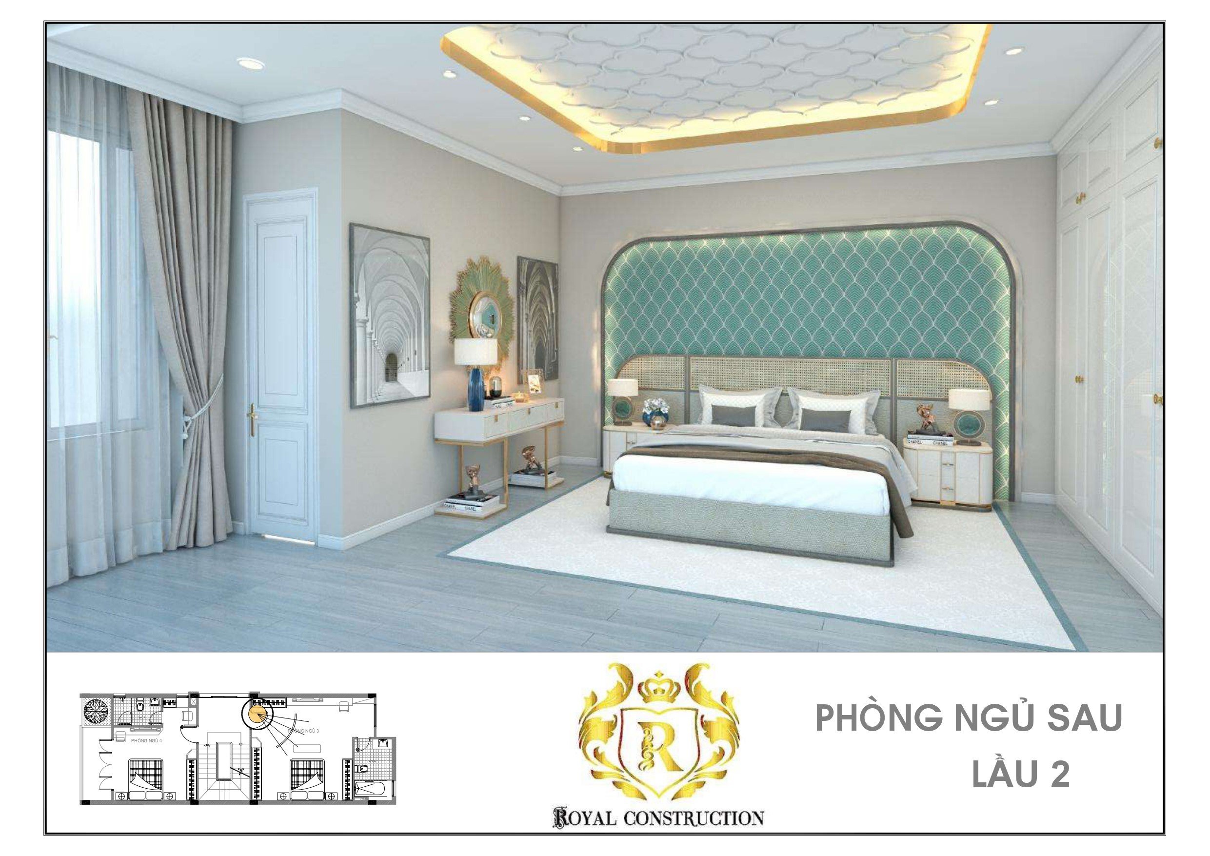 Phòng ngủ sau lầu 2