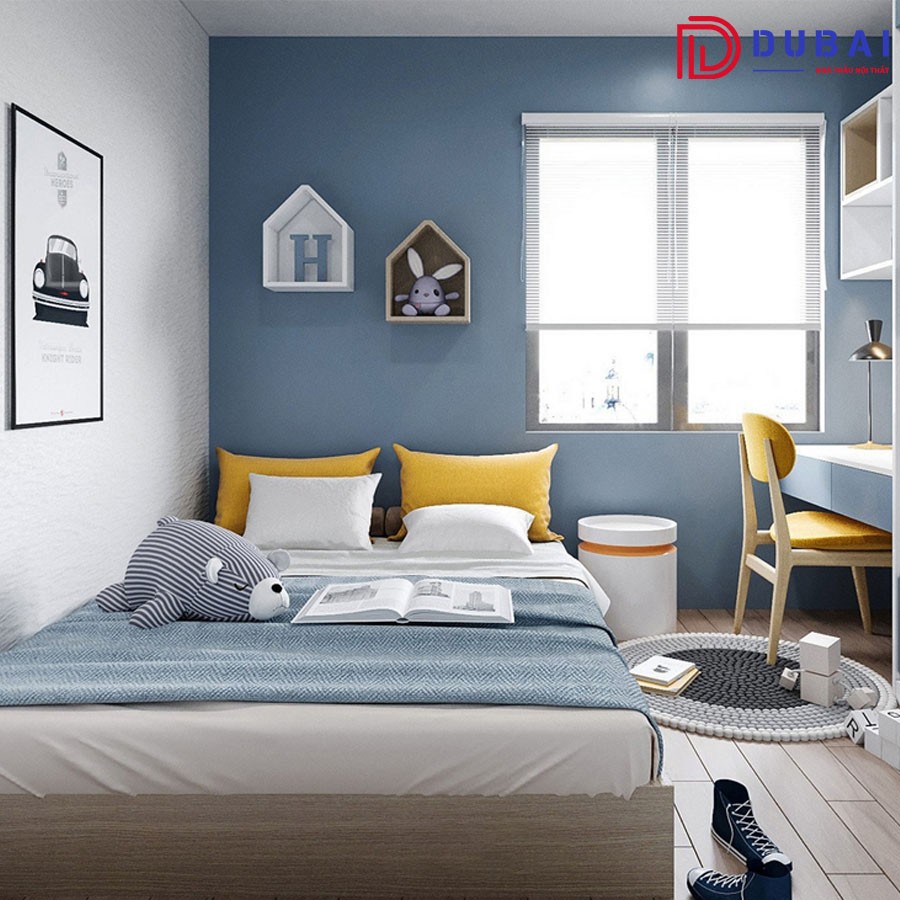 Phòng ngủ cho bé trai gỗ MDF PNBT-12