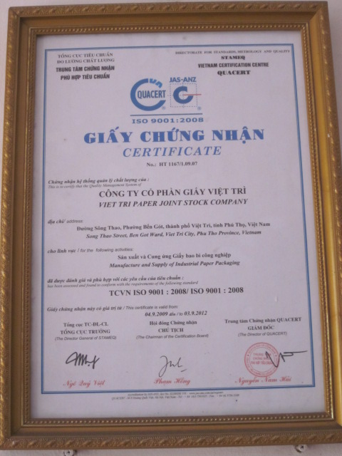 Chứng nhận ISO