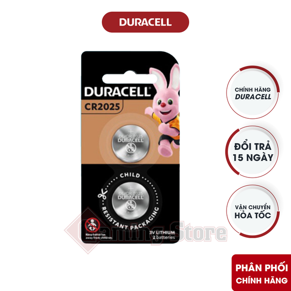 Pin Duracell CR2025 Lithium 3V
