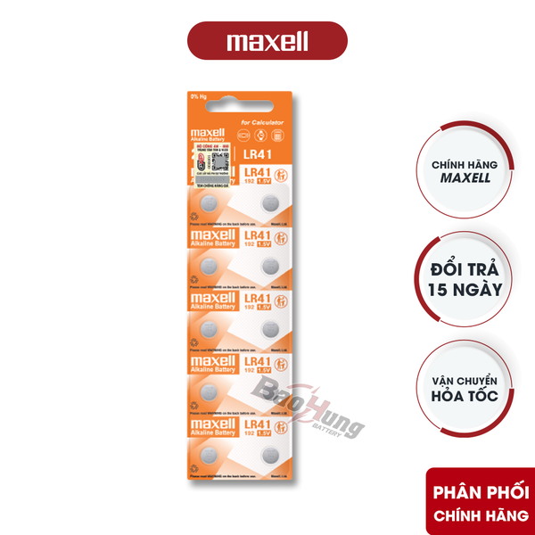 Pin Maxell Alkaline LR41