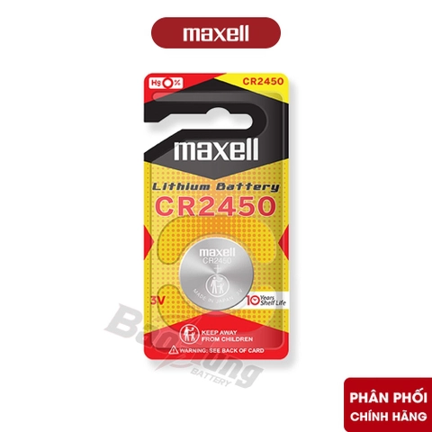 Pin Maxell CR2450 Lithium 3V