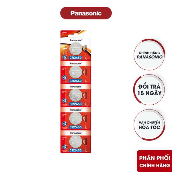 Pin Panasonic CR2450 Lithium 3V
