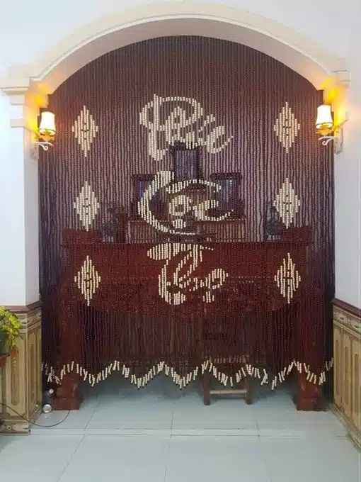 Rèm hạt gỗ Phúc Lộc Thọ