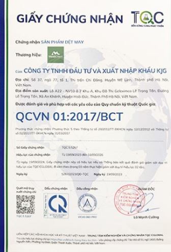 QCVN 01/2017/BCT