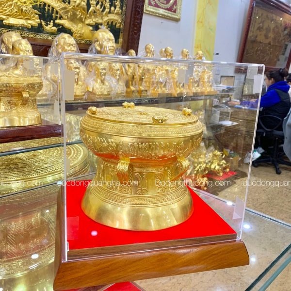 Quả trống 15cm thếp vàng 9999