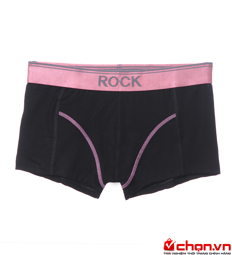 Quần lót nam Rock màu đen viền hồng