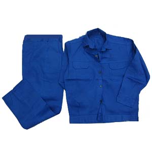 Quần áo bảo hộ màu xanh công nhân