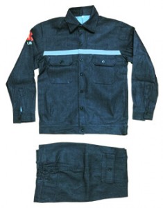 Quần áo bảo hộ thợ hàn vải bò