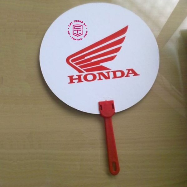 Quạt nhựa in logo