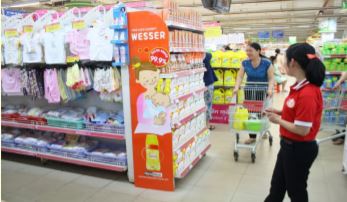 Thi công quầy kệ siệu thị Coopmart
