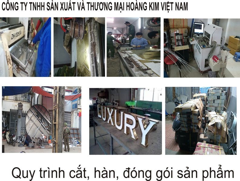 quy trình cắt hàn đóng gói sản phẩm
