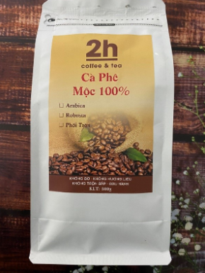 Cà phê rang xay 2H phối trộn túi 500gram