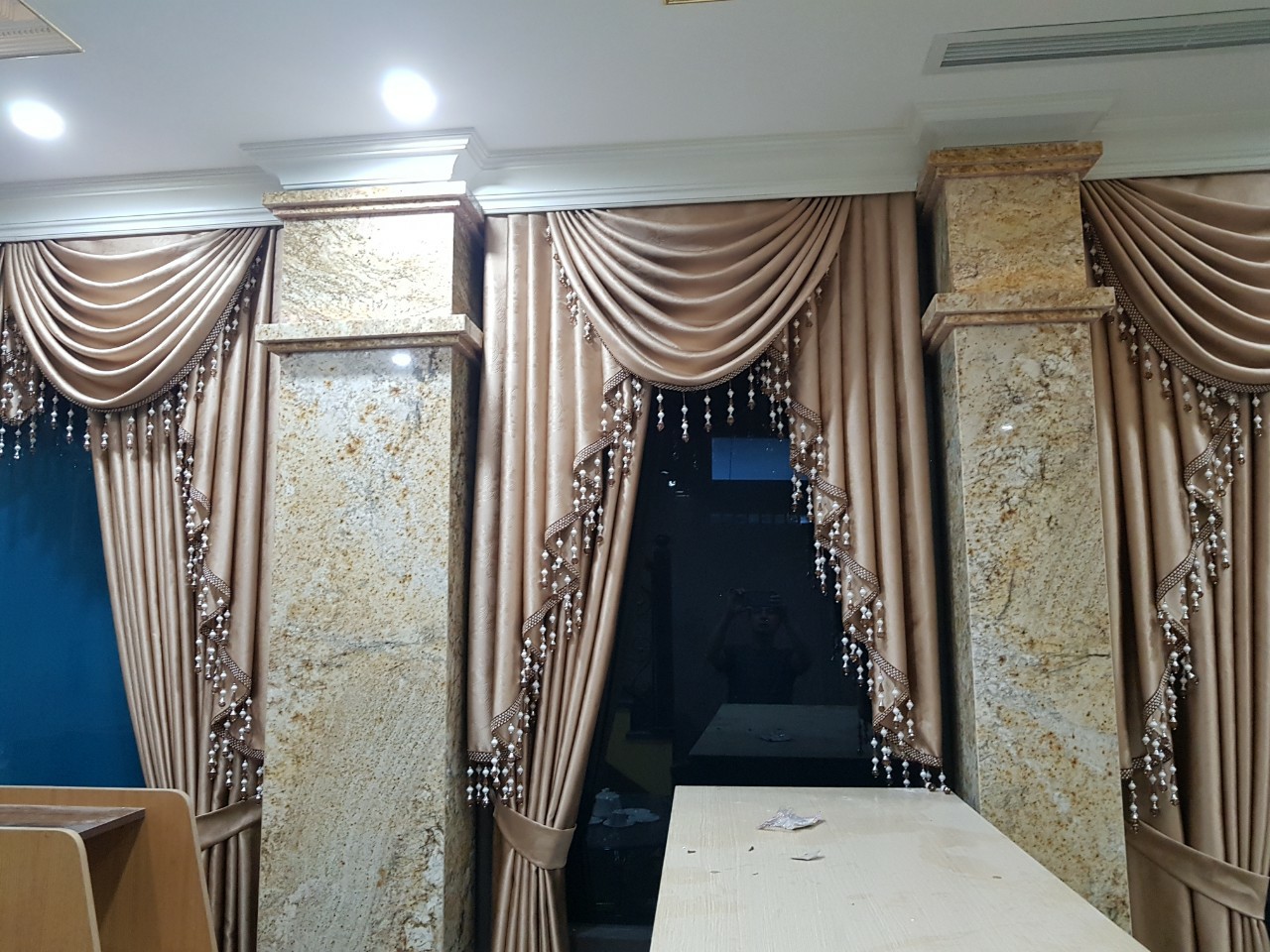 Rèm vải yếm quả 1 lớp