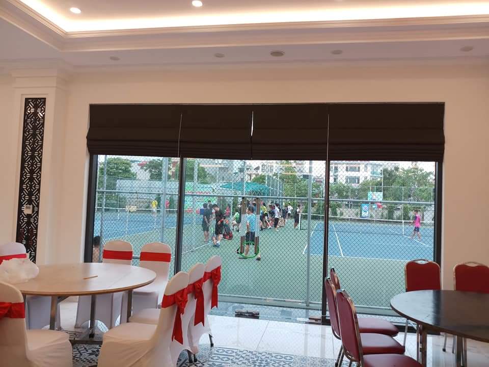 Rèm Roman vải xếp lớp