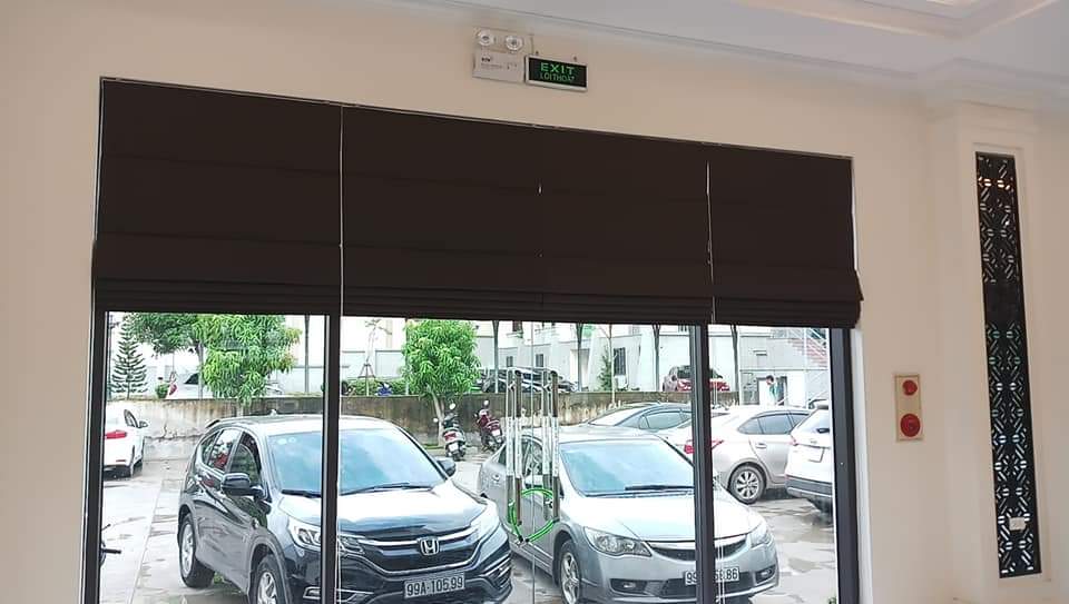 Rèm Roman vải xếp lớp