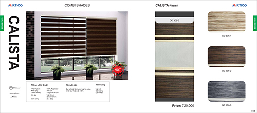 Rèm Calista Pleated