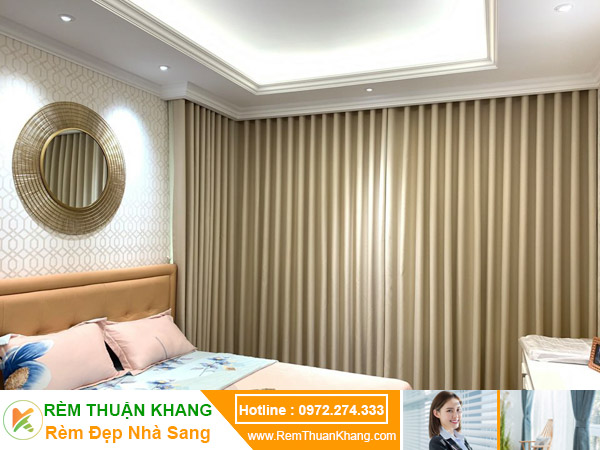 Rèm cửa vải cản nắng cho phòng ngủ