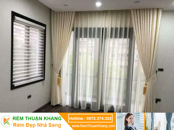 Rèm vải Hàn Quốc cho cửa sổ phòng ngủ