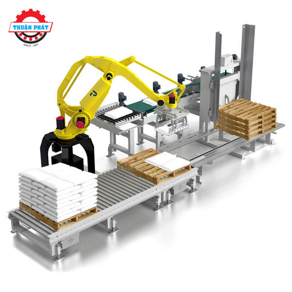 Robot tháo dỡ, bốc xếp hàng hóa lên Pallet