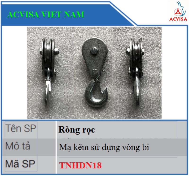 Ròng rọc bộ tời ACVISA