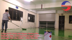 Sơn Epoxy sàn nhà xưởng