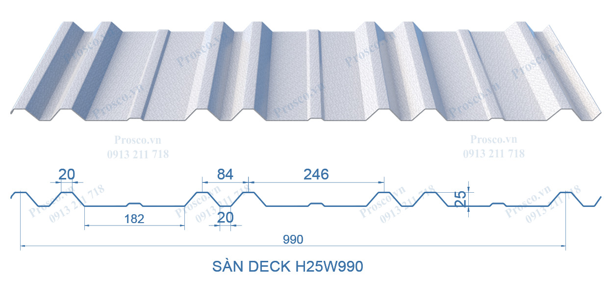 Sàn Deck H25W990