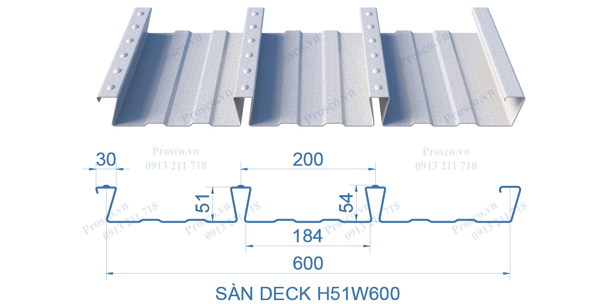 Sàn Deck H51W600