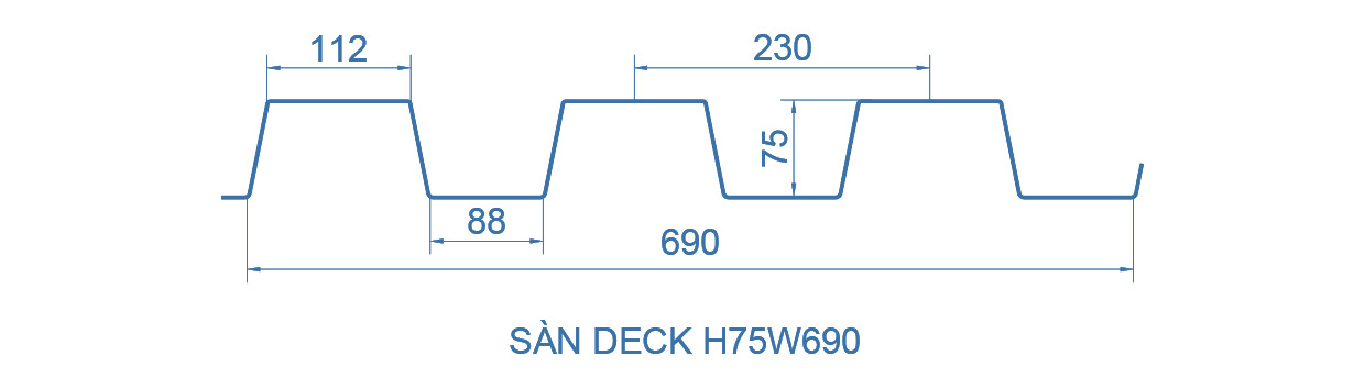 Sàn Deck H75W690