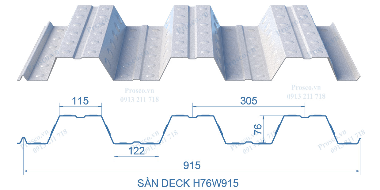 Sàn Deck H76W915