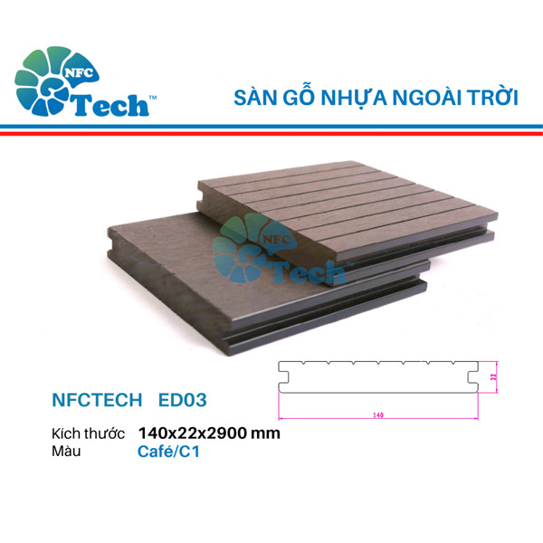 Sàn gỗ nhựa ngoài trời