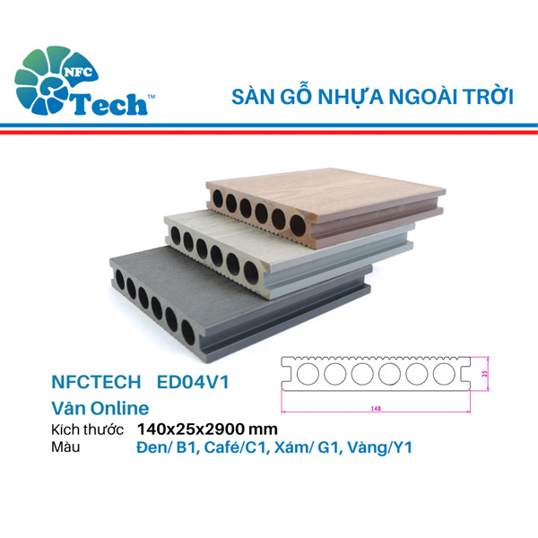 Sàn gỗ nhựa ngoài trời
