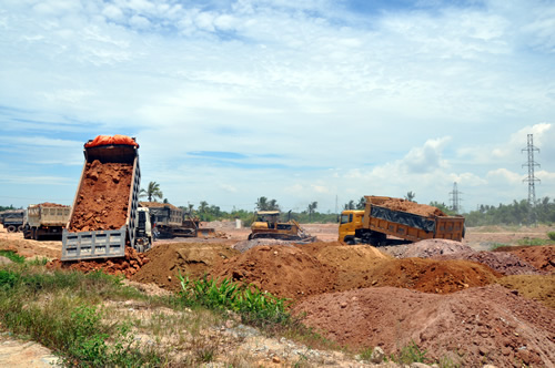 San lấp mặt bằng