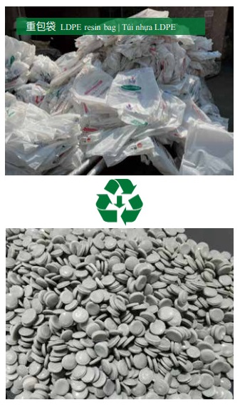 Sản xuất hạt nhựa từ túi LDPE