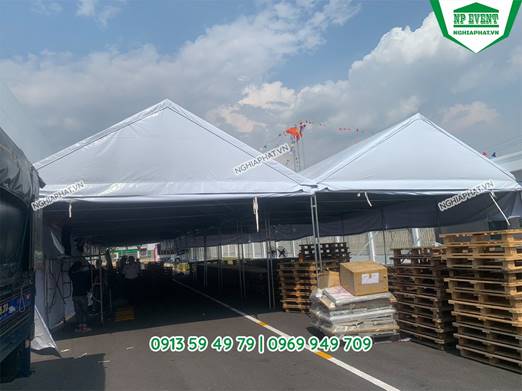 Sản xuât nhà bạt ống tròn