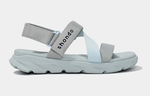 Sandal F6 sport đế xám phối quai xanh da trời