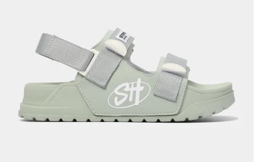 Sandal Platy 2 full xanh bơ xám