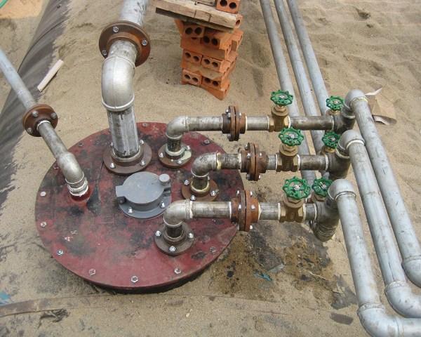 Hệ thống van dầu nối mặt téc