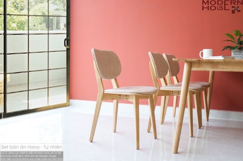 Set bàn ăn Hana - tự nhiên